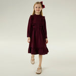 Embroidery Elegant Dress for Girls