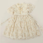 فستان مزين بنمط الزهور للبنات