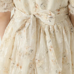 فستان مزين بنمط الزهور للبنات