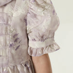 فستان مزين بنمط الزهور للبنات