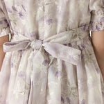 فستان مزين بنمط الزهور للبنات