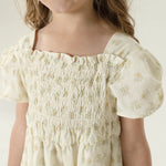 فستان مزين بنمط الزهور للبنات