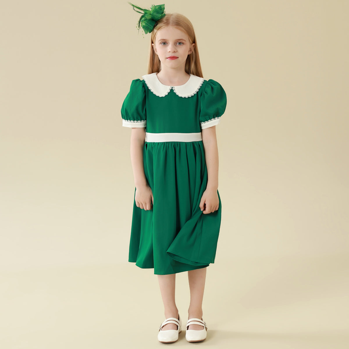 Color-Blocked Dress For Girls