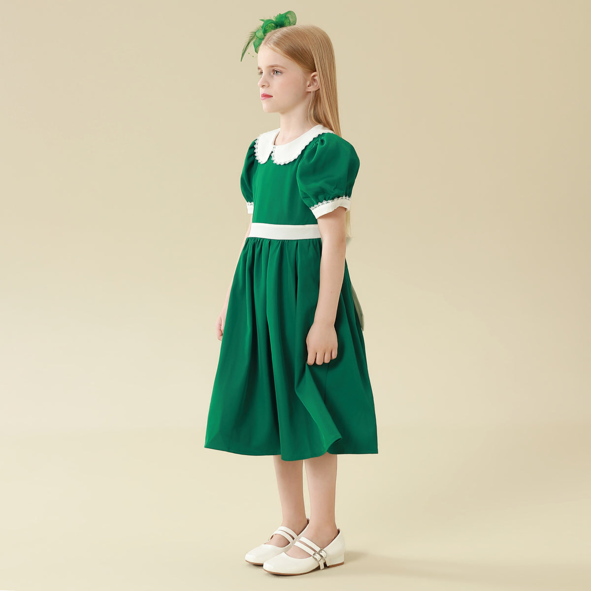 Color-Blocked Dress For Girls