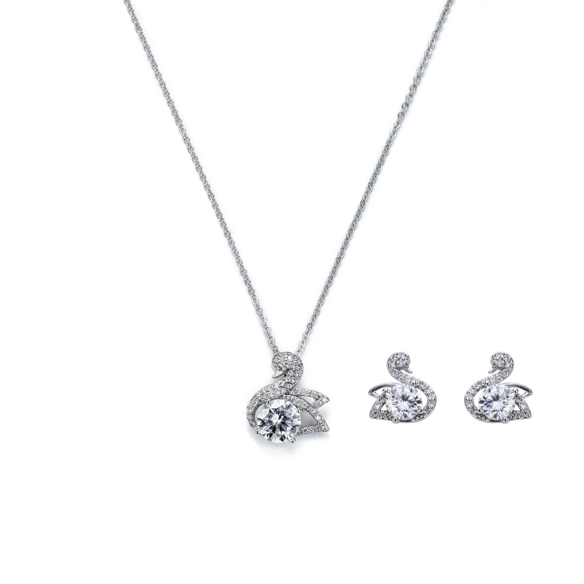 Free Silver Earring Necklace Set for Women Image