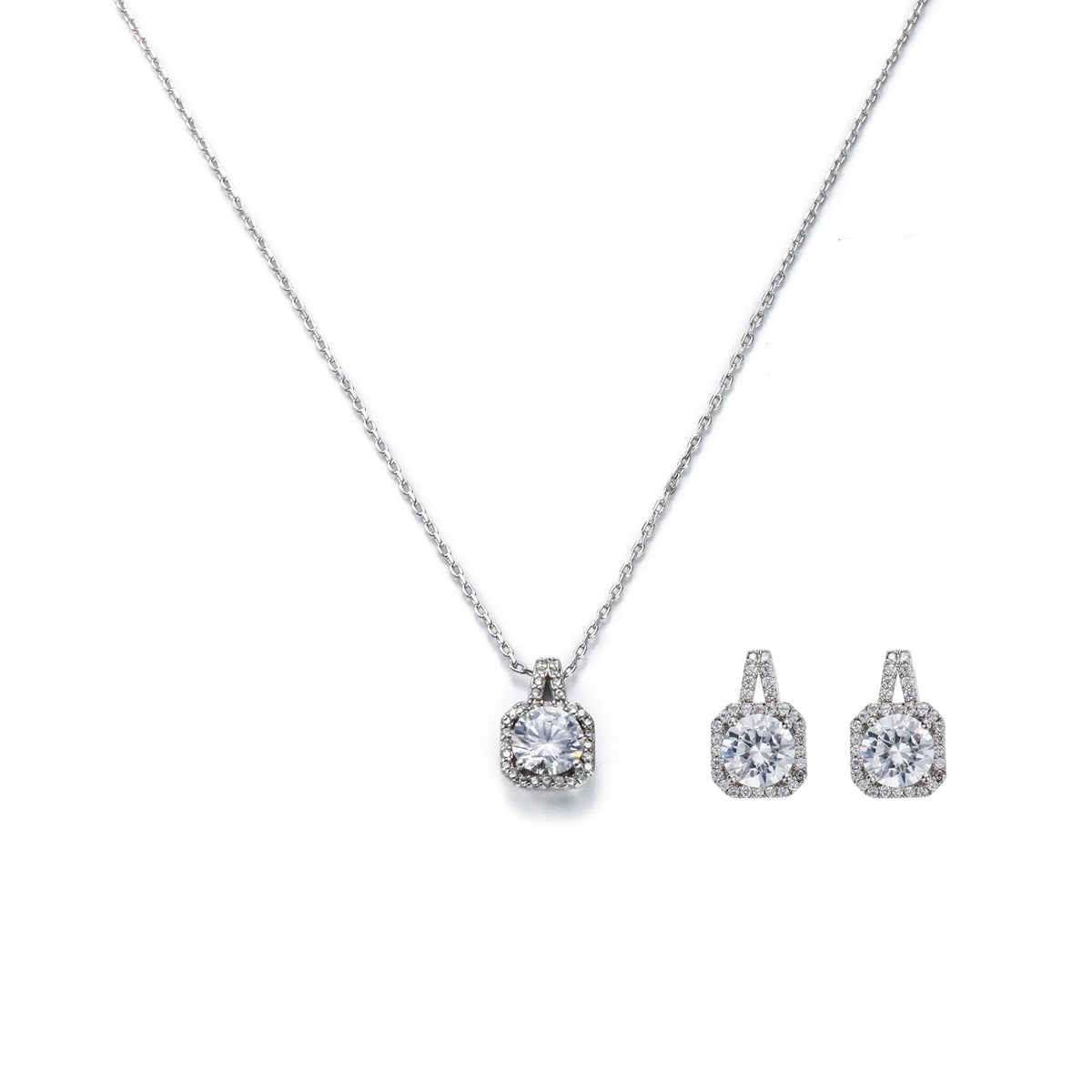 Free Silver Earring Necklace Set for Women Image
