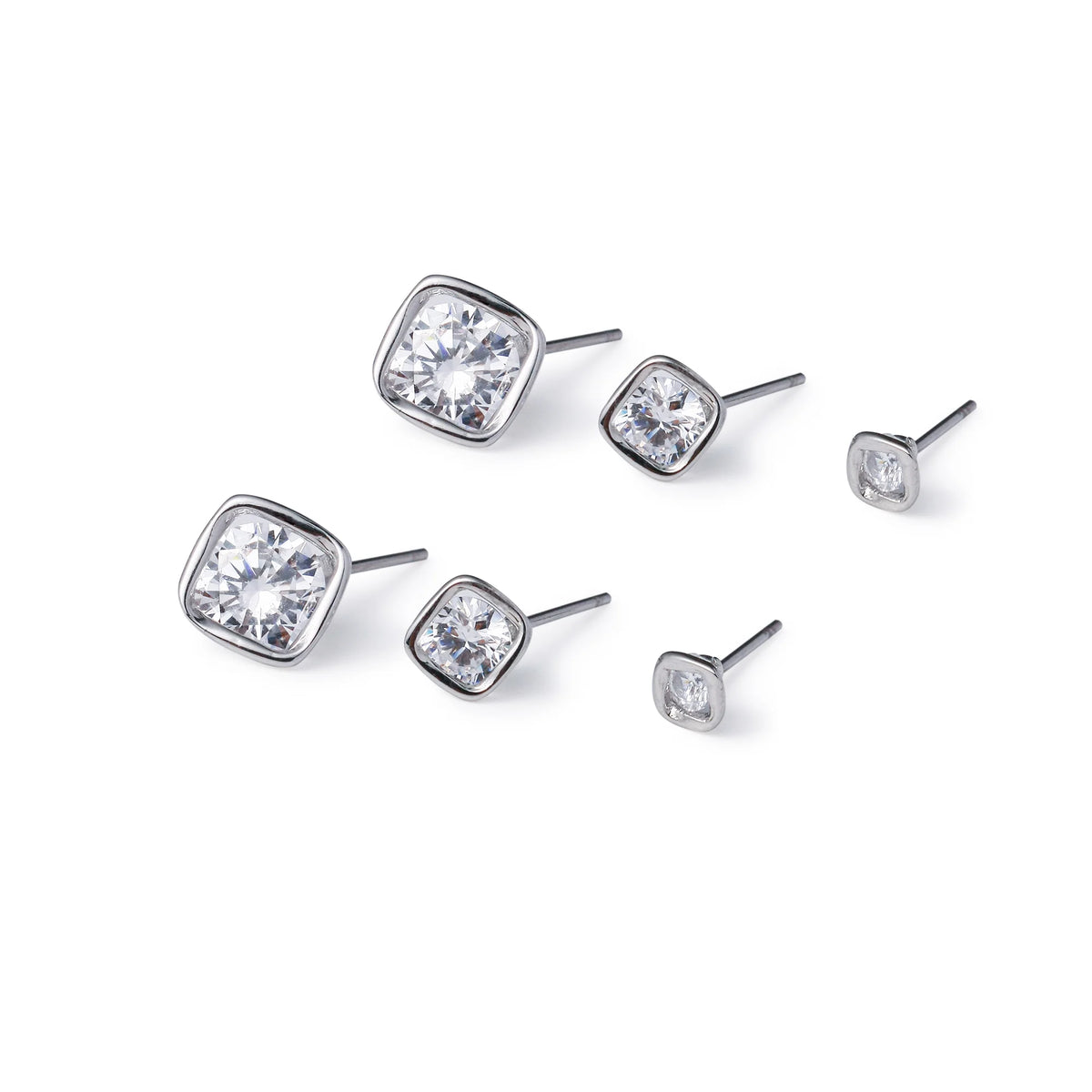 Free Silver Earring Set for Women Image