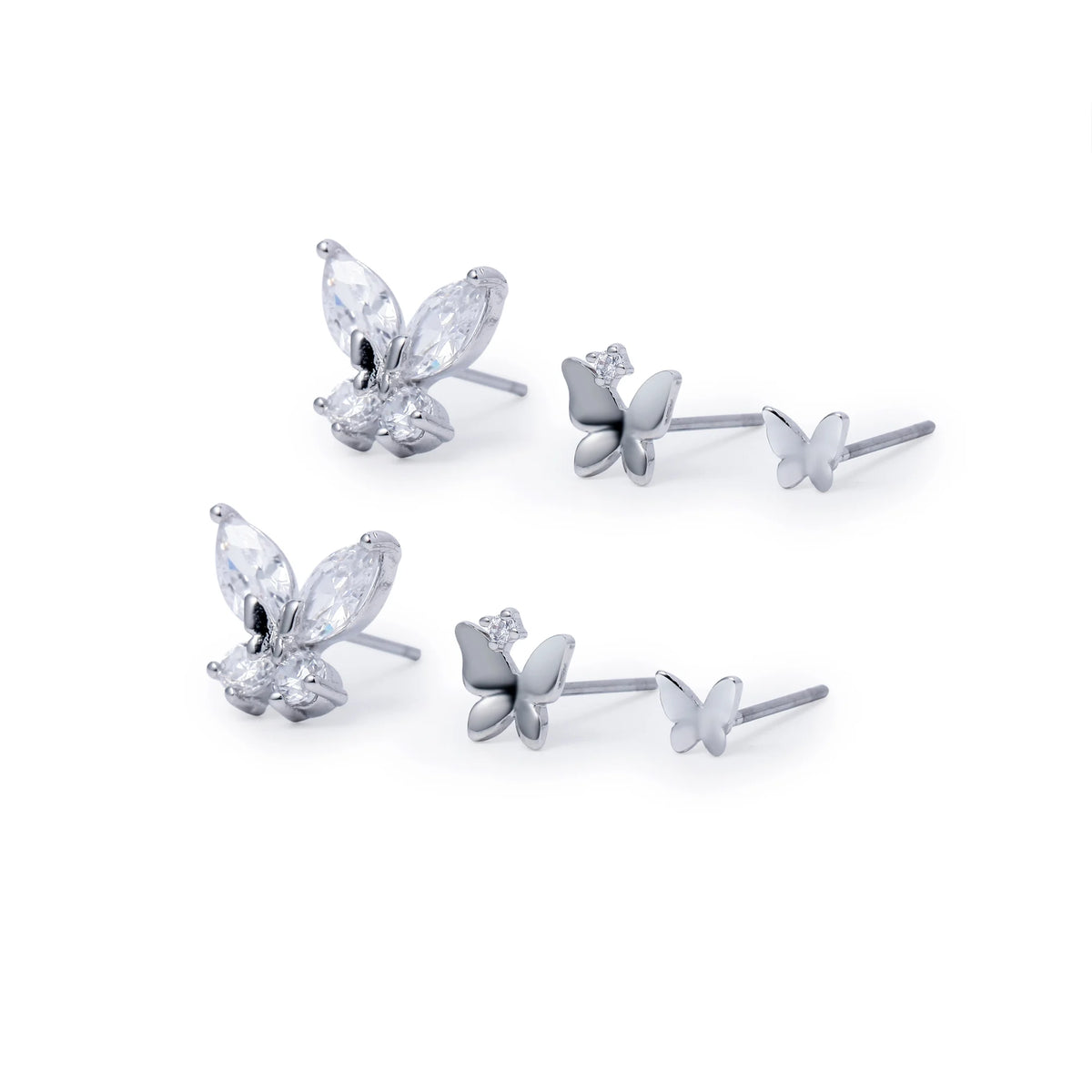 Free Silver Earring Set for Women Image