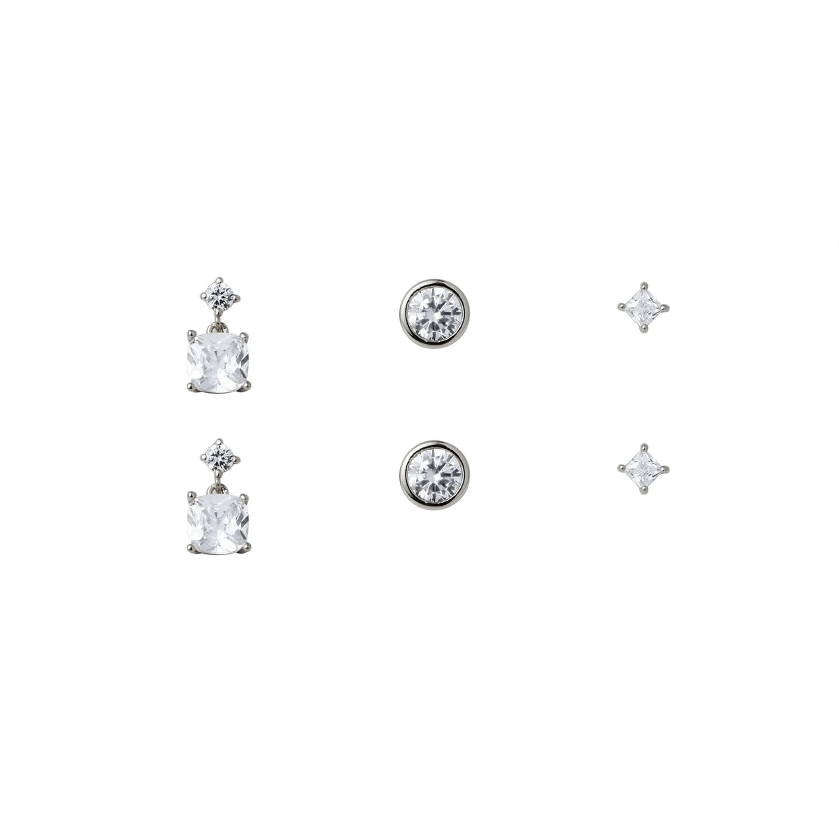 Free Silver Earring Set for Women Image