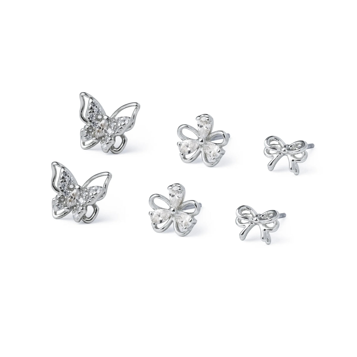Free Silver Earring Set for Women Image