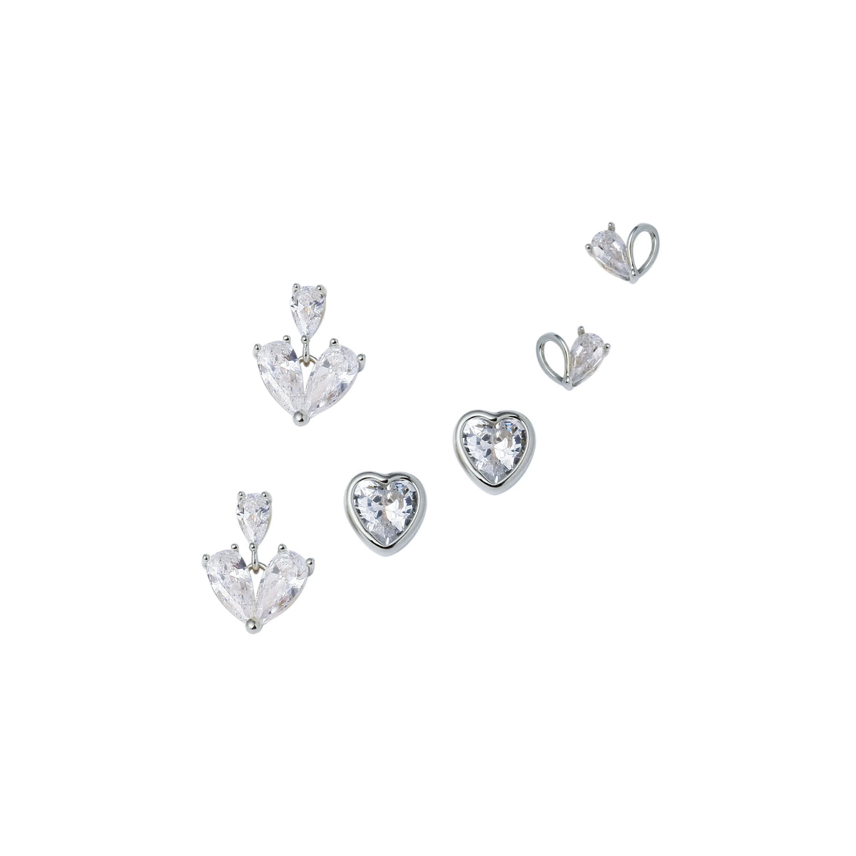 Free Silver Earring Set for Women Image