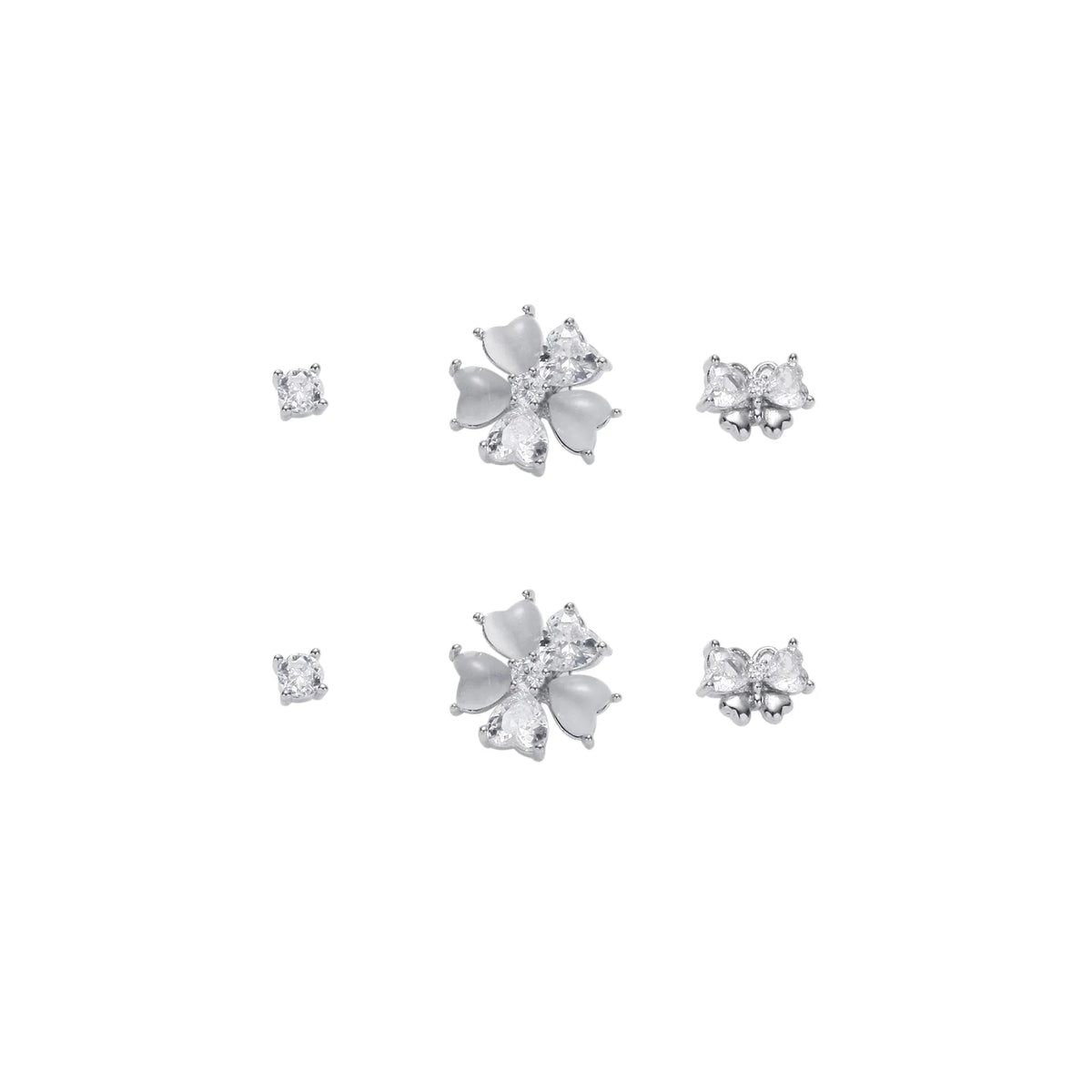 Free Silver Earrings Set for Women Image