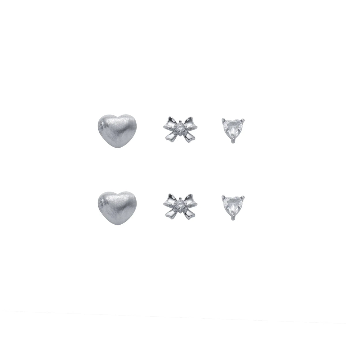 Free Silver Earrings Set for Women Image