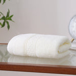 Free Light Yellow Face Towel for Unisex Image