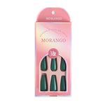 Free Dark Green Fake Nails for Women Image