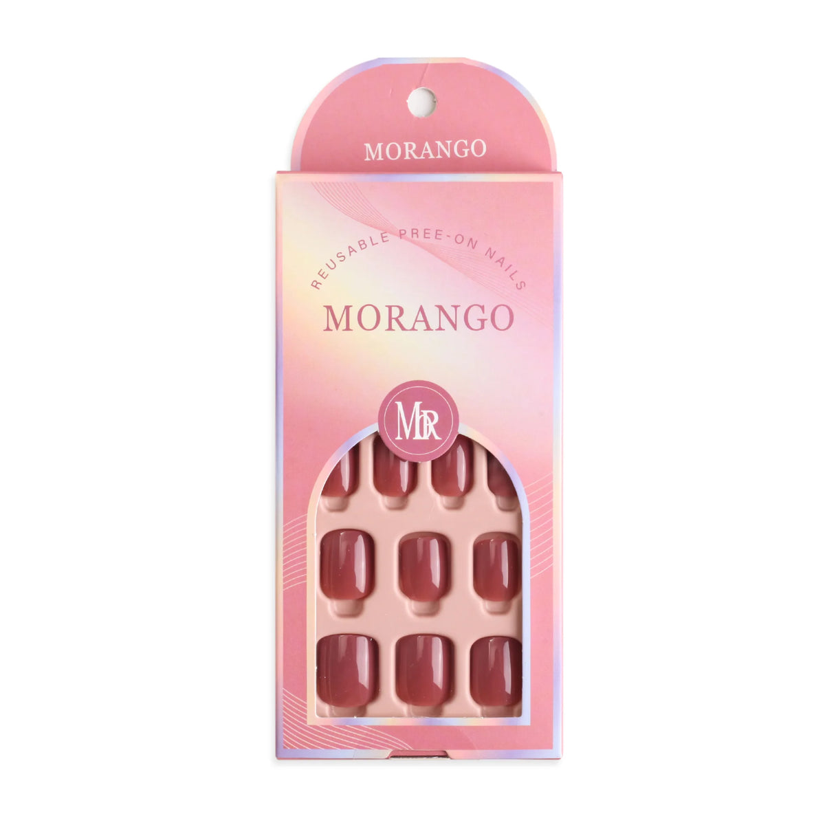 Free Peach Fake Nails for Women Image