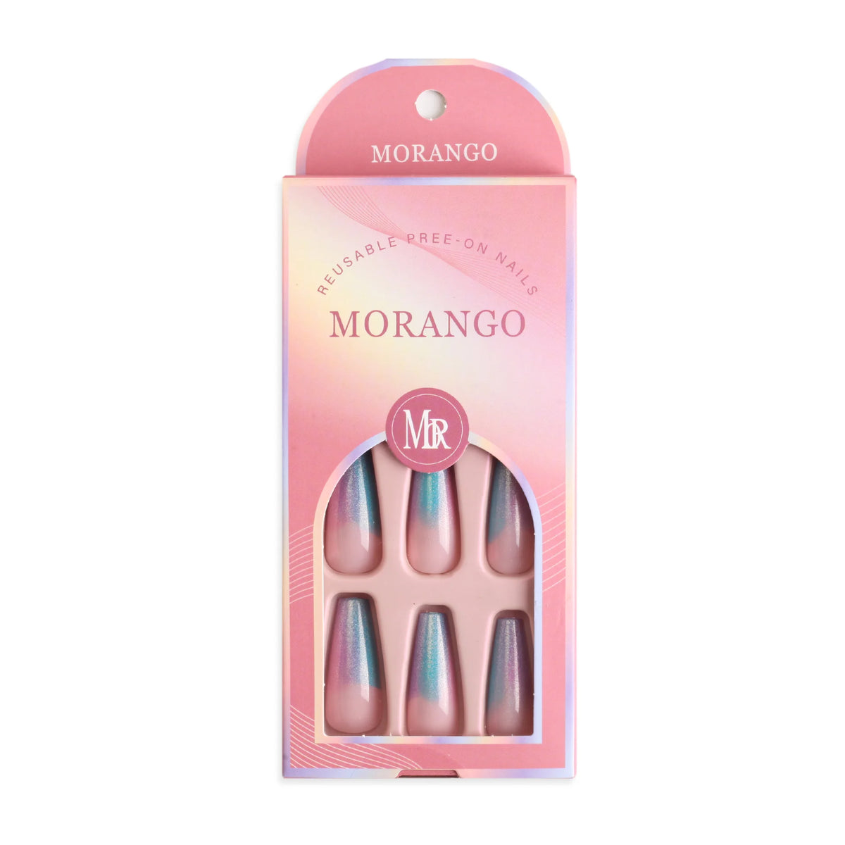 Free Purple Blue Fake Nails for Women Image