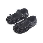 Black Flat Shoes for Girls Image