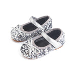 Gray Flat Shoes for Girls Image