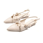 Beige Elegant Flat Shoes for Women Image