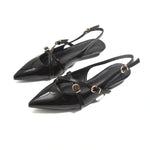 Black Elegant Flat Shoes for Women Image