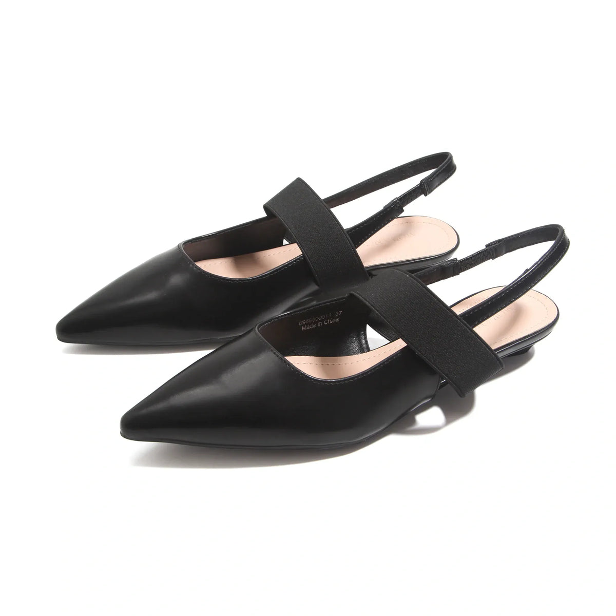 Black Elegant Flat Shoes for Women Image