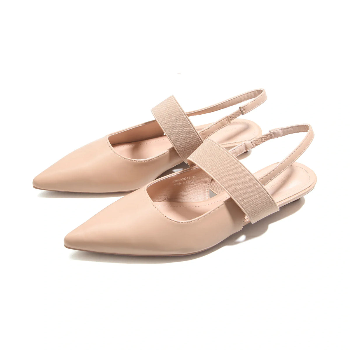 Nude Elegant Flat Shoes for Women Image