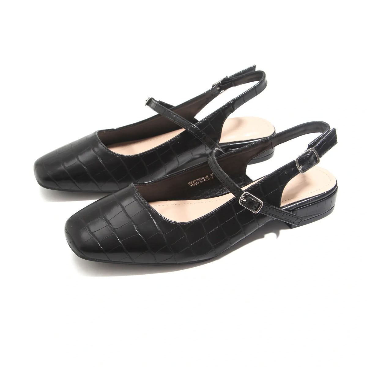 Black Casual Flat Shoes for Women Image