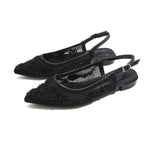 Black Elegant Flat Shoes for Women Image