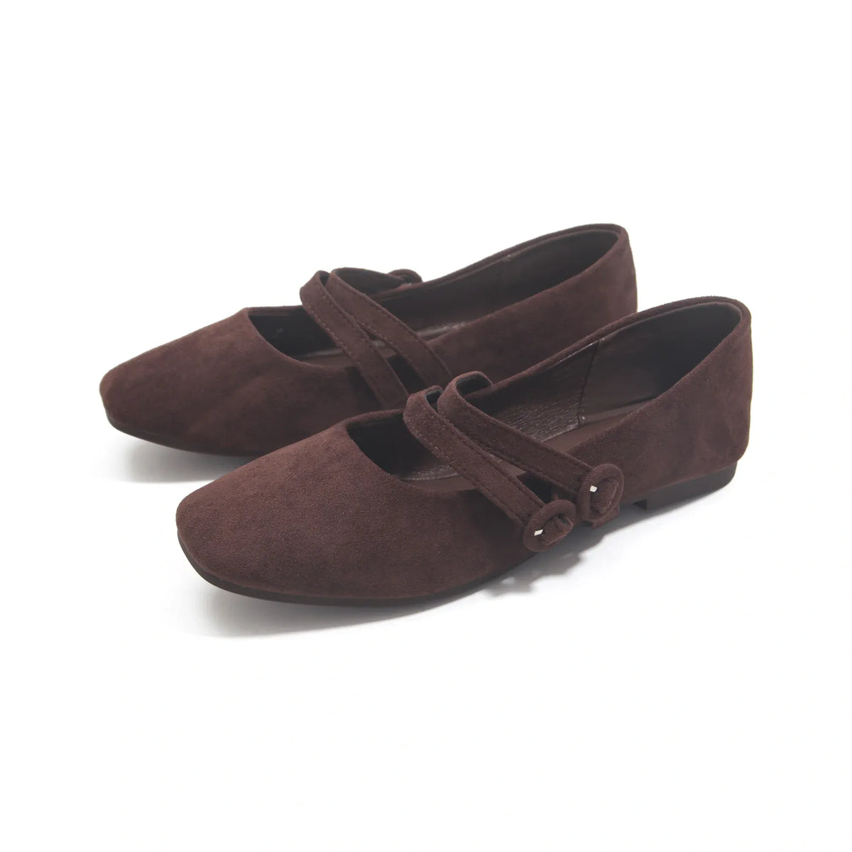 Coffee Daily Use Comfortable Flat Shoes for Women Image