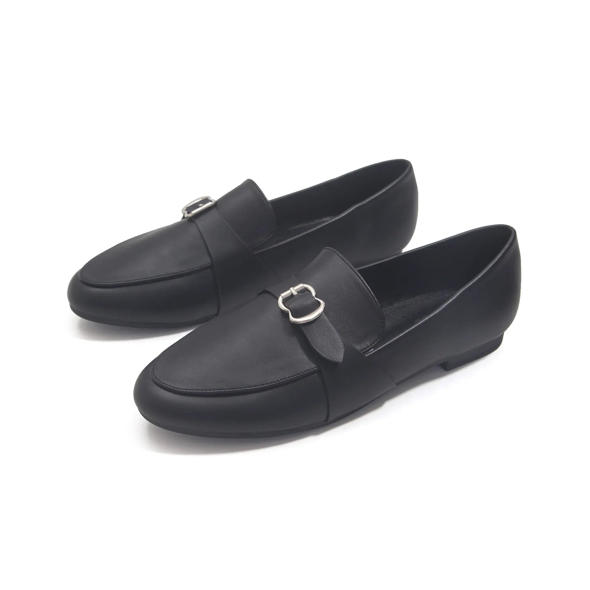 Black Daily Use Comfortable Flat Shoes for Women Image