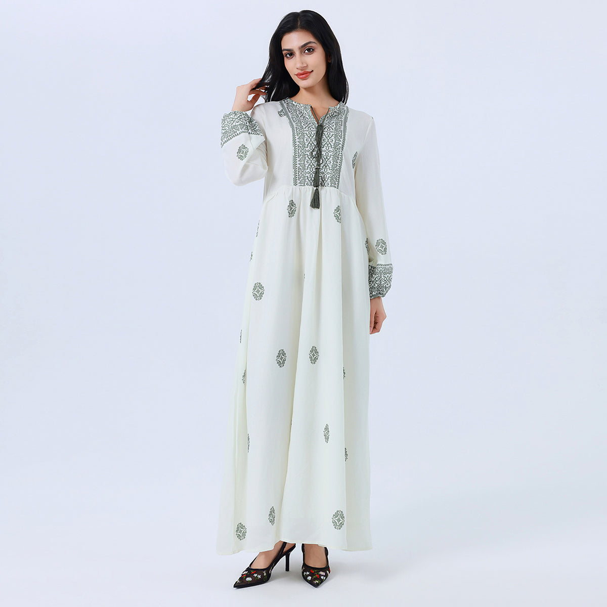 Arabic Printed Galabia for Women