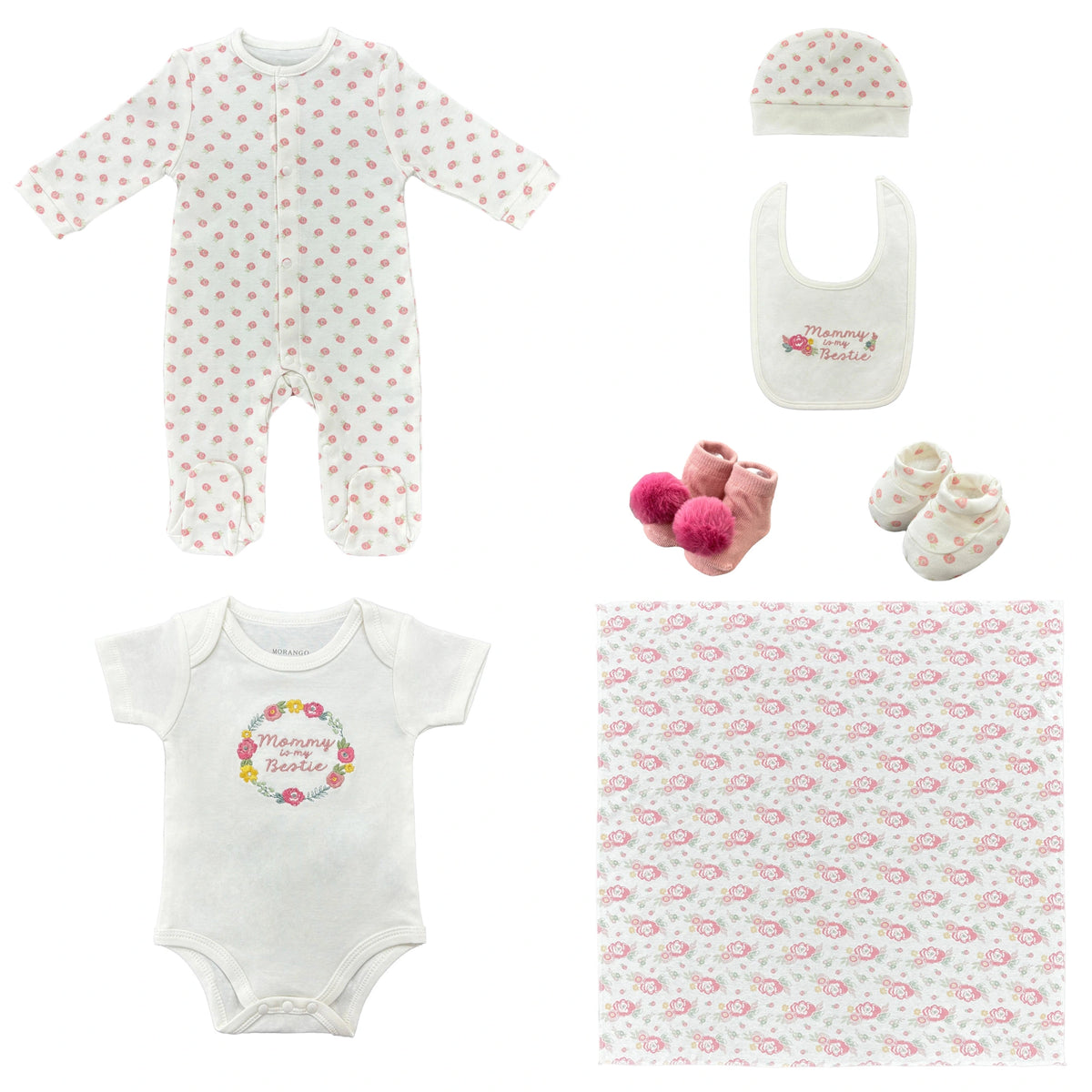 Pajamas Gift Set-8pc for Baby Girl Image
