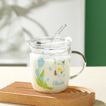 450ml Blue Glass Cup Image