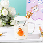 480ml Orange Glass Cup Image