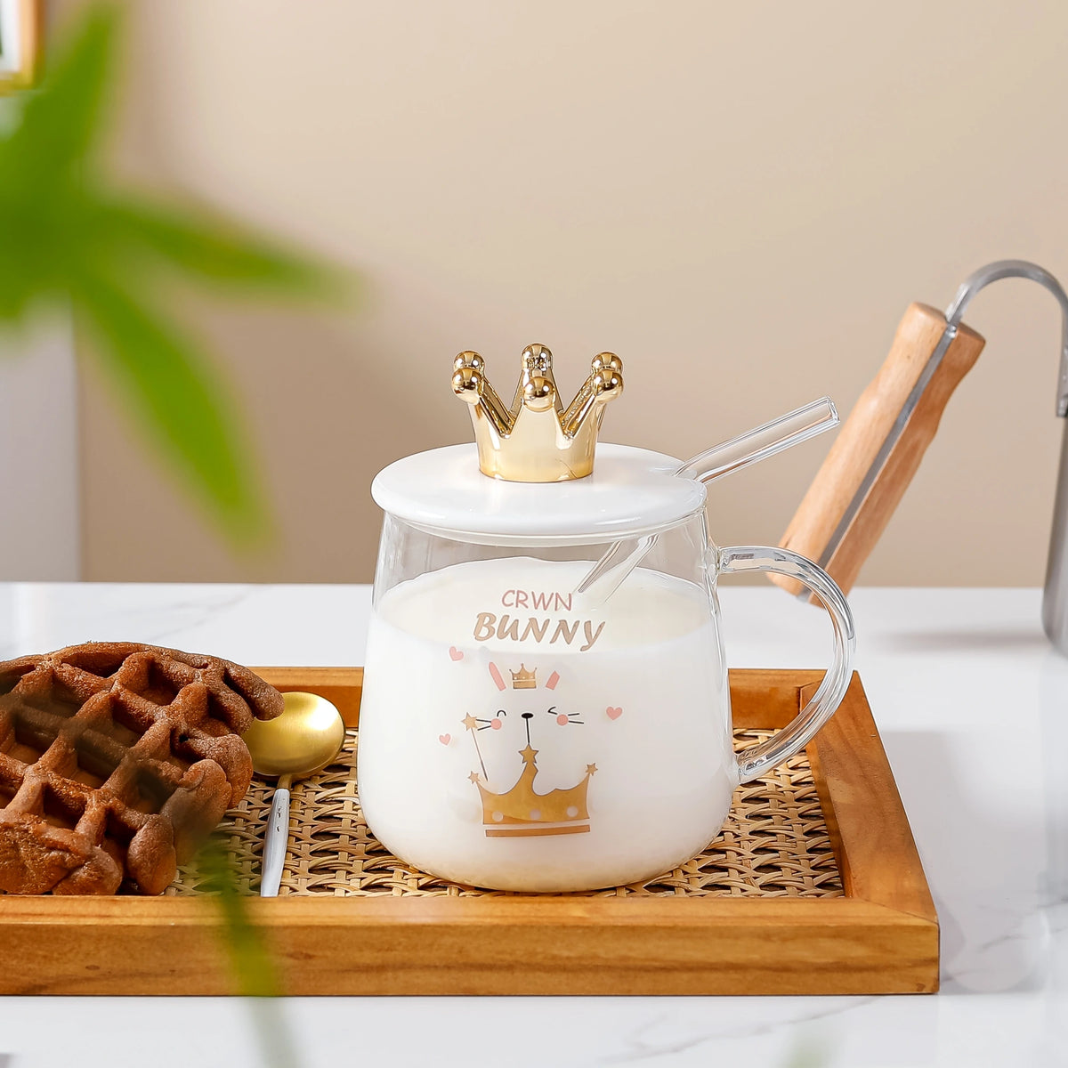 500ml White 4 Glass Cup 500ml Image