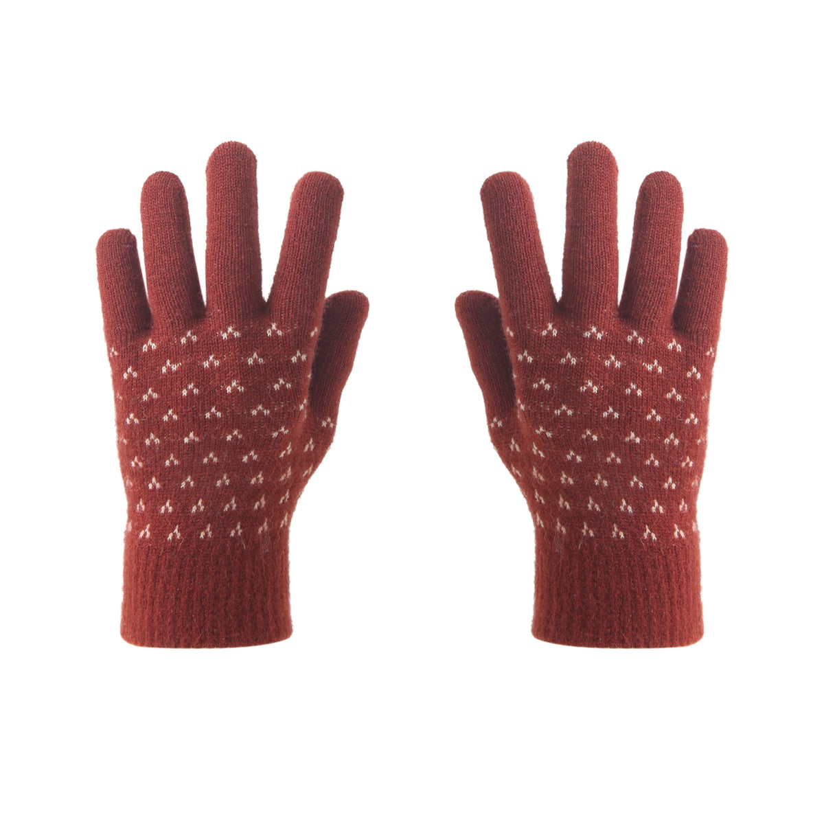 6-10Y Brown Gloves for Girls Image