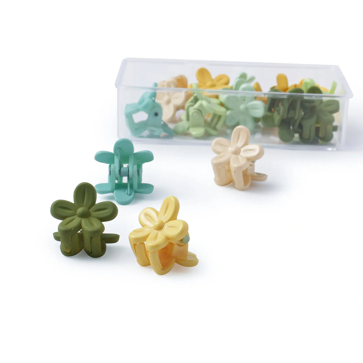 Free Green Yellow Hair Clips for Girls Image