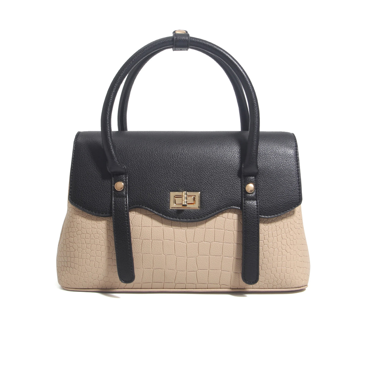 Free Black Beige Handbag for Women Image
