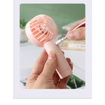 مروحة شحن صغيرة محمولة باليد (3 سرعات)