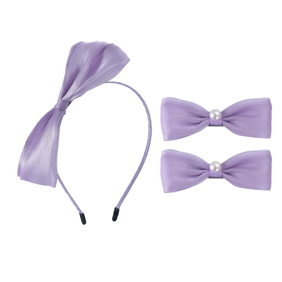 Free Purple Headwear Set for Girls Image