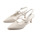 Off White Elegant Sandal for Women Image