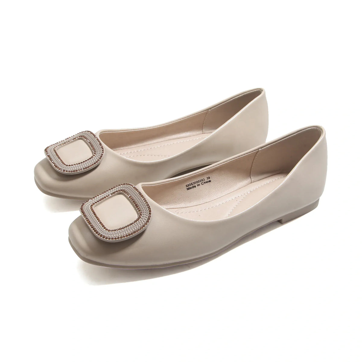 Beige Casual Flat Shoes for Women Image