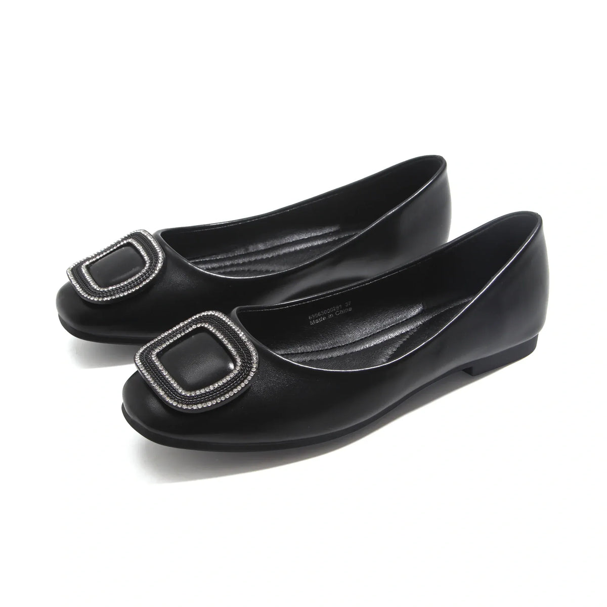 Black Casual Flat Shoes for Women Image