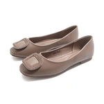 Khaki Casual Flat Shoes for Women Image