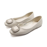 Off White Casual Flat Shoes for Women Image