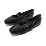Black Daily Use Comfortable Flat Shoes for Women Image