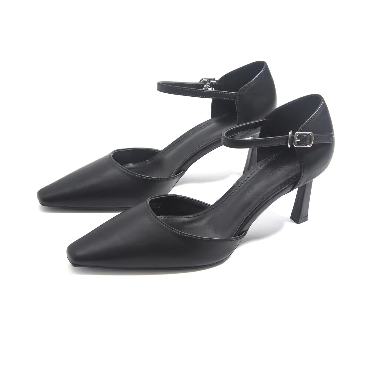 Black Elegant Heel Shoes for Women Image