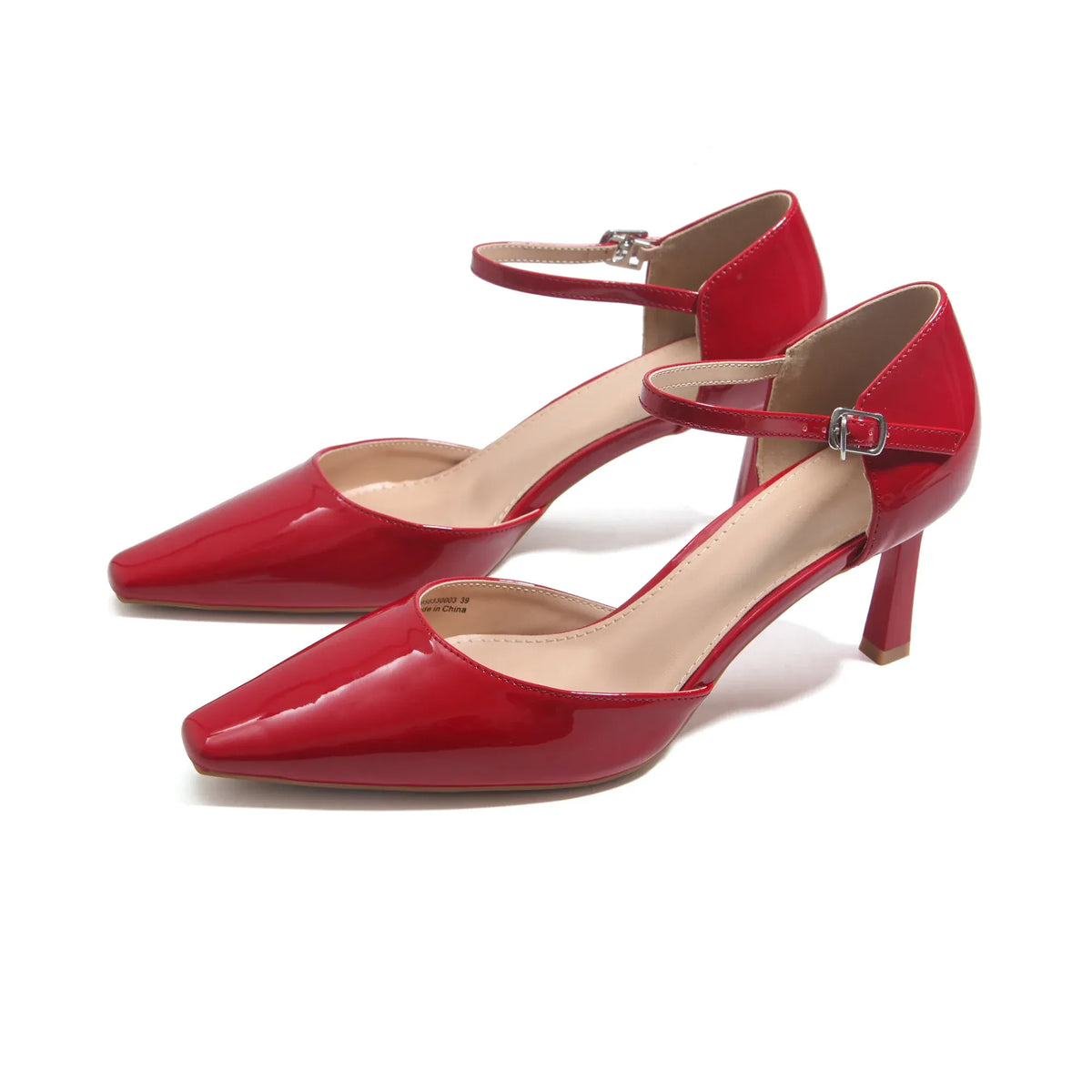 Red Elegant Heel Shoes for Women Image