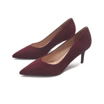 Maroon Evening Elegant Heel for Women Image